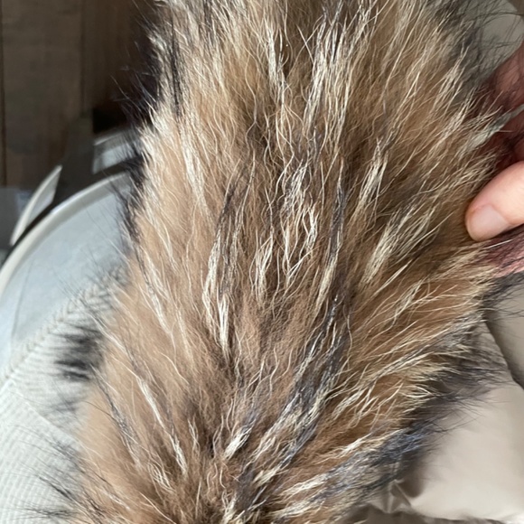 Eleven Elfs Down Coat XL Beautiful Taupe & Cream - Picture 10 of 13